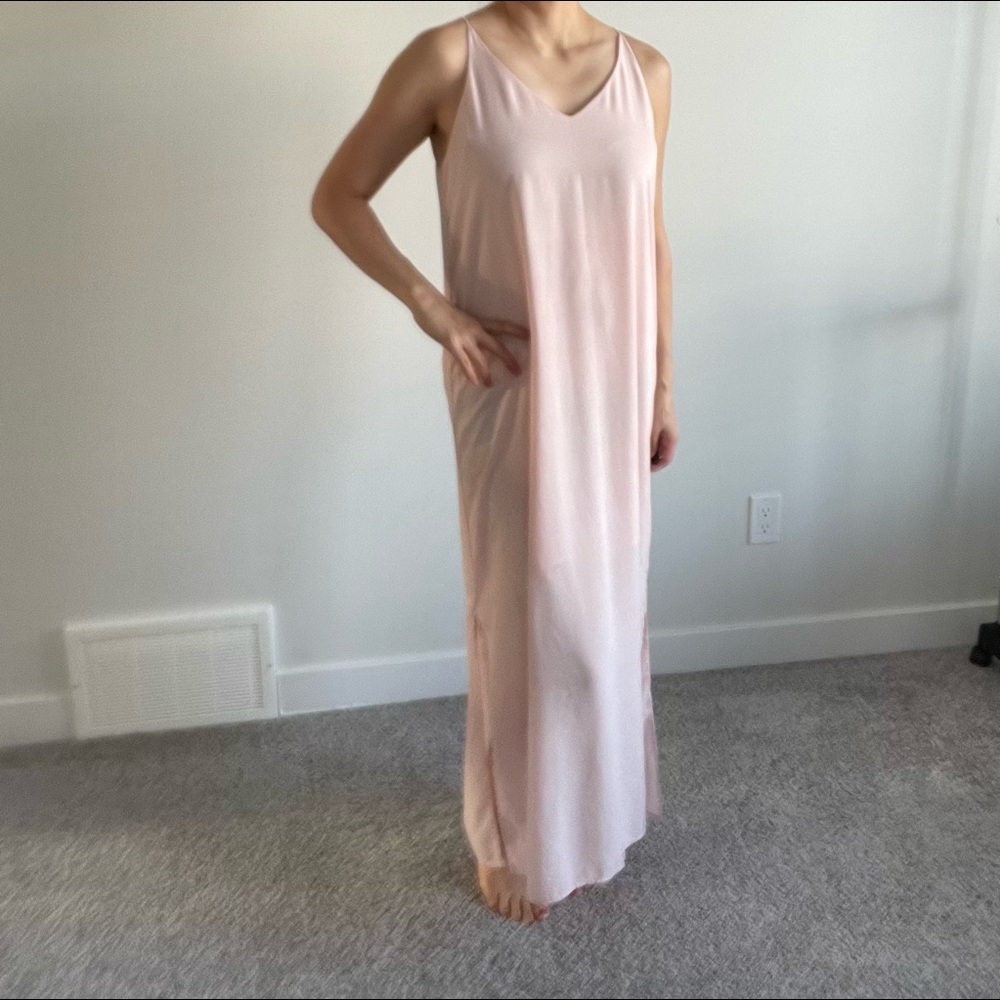 Pink dress with sweater set